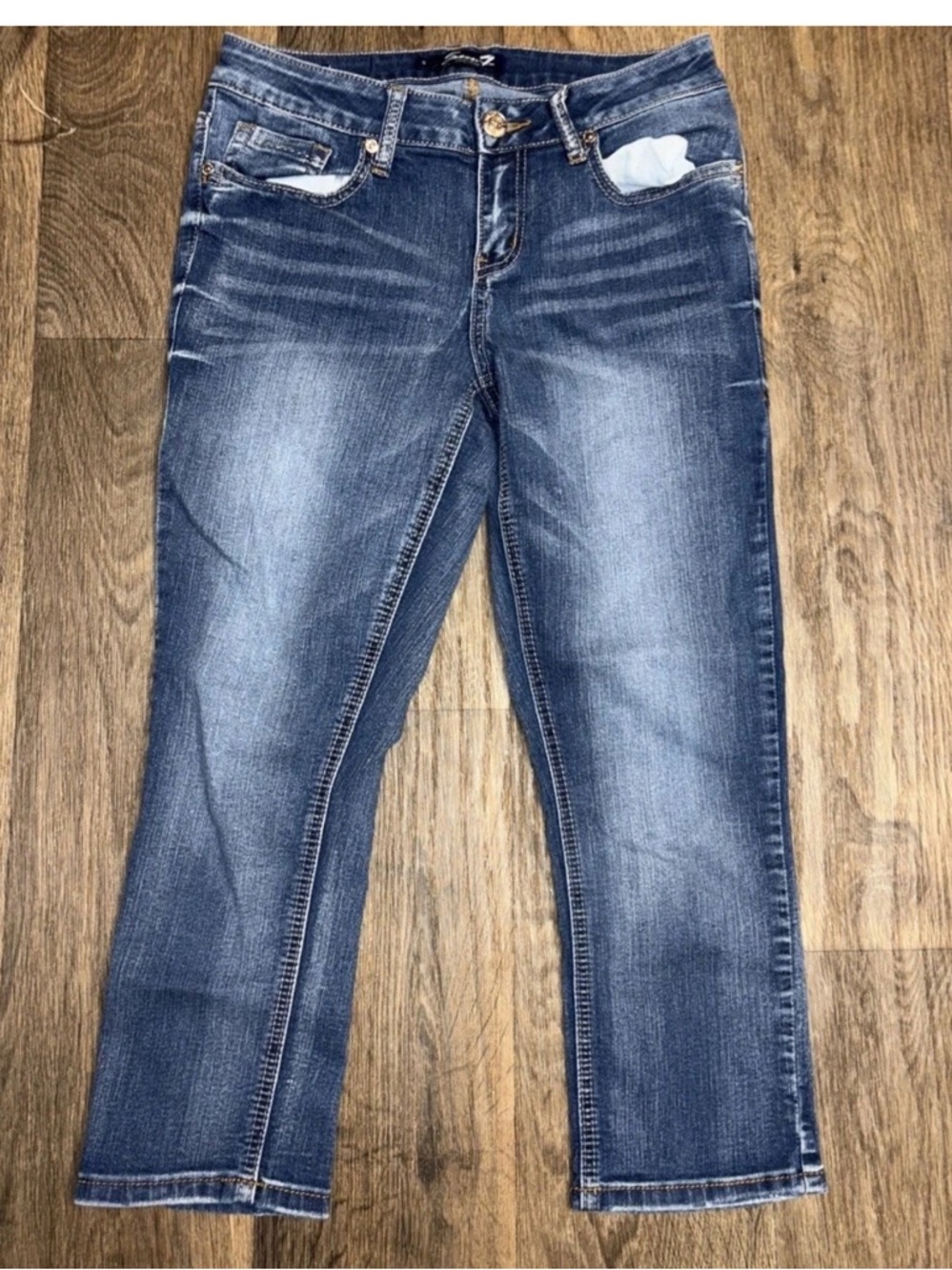Seven7 Womens Blue Denim Jeans Size 8